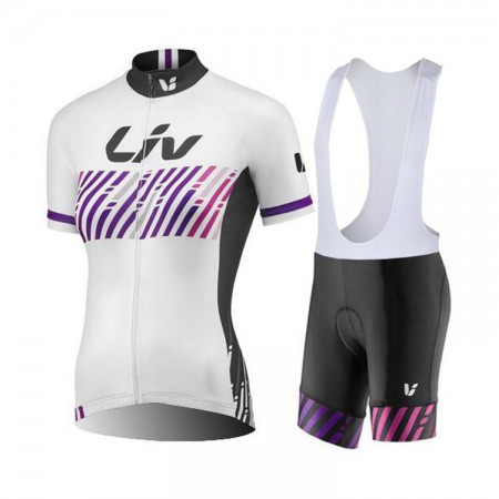 Tenue Maillot + Cuissard à Bretelles 2017 CCC Liv Femme N005